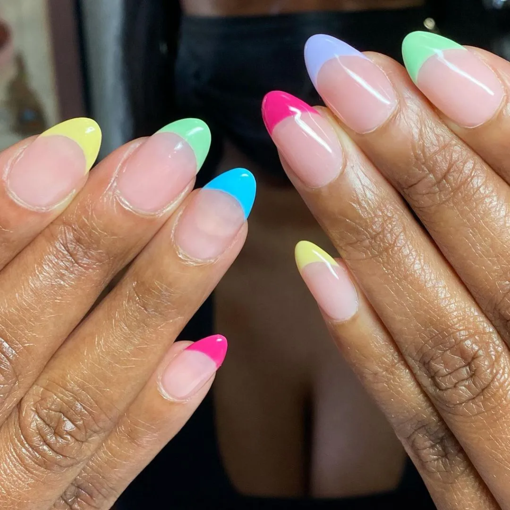 Colorful French Nail