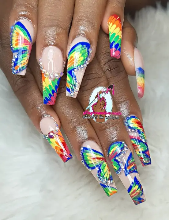 Rainbow Nail Art