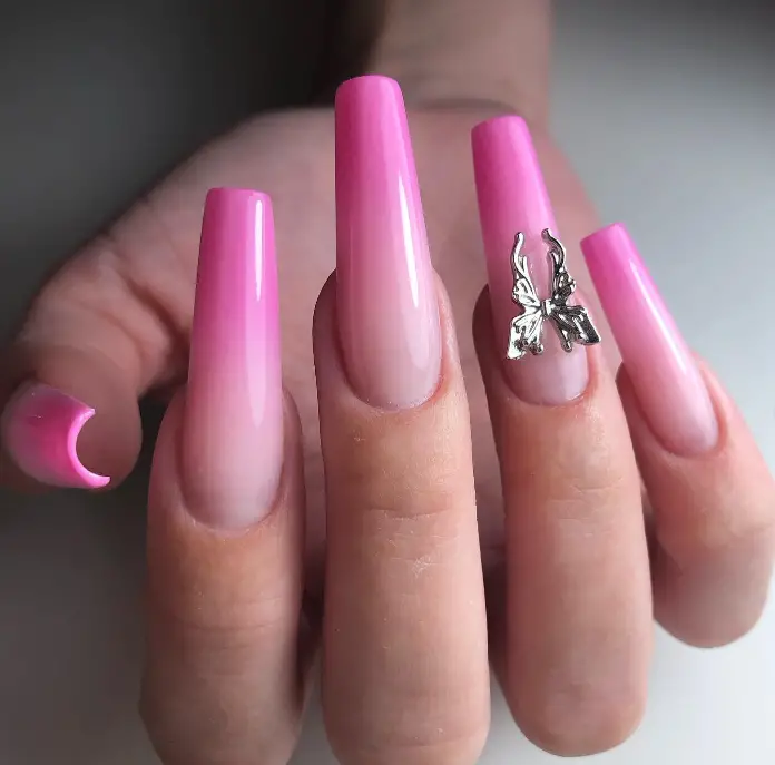 Baby Pink Ombre Nail