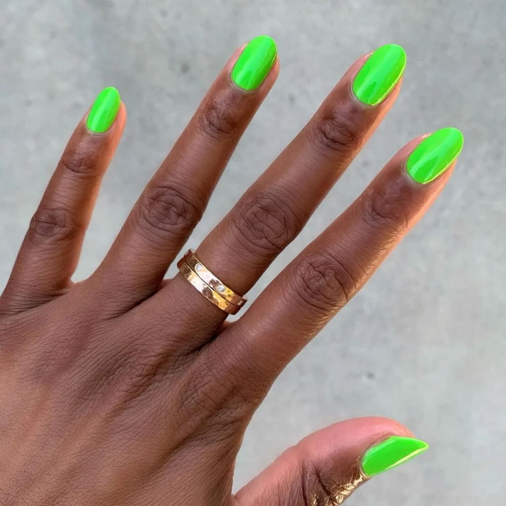 Neon Green Nails