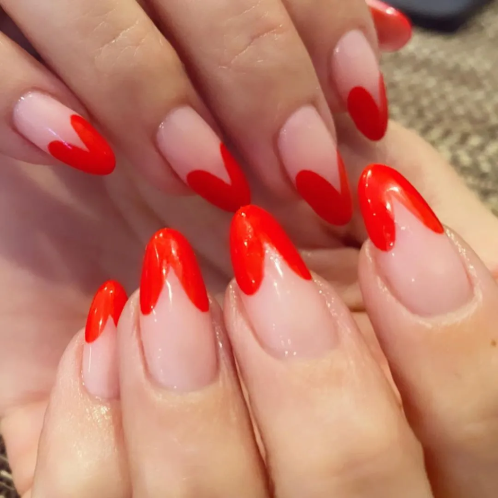 Heart Tips nails