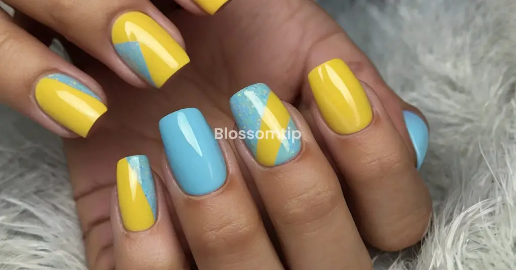 How to Achieve the Perfect Pastel Blue and Yellow Nail Combo