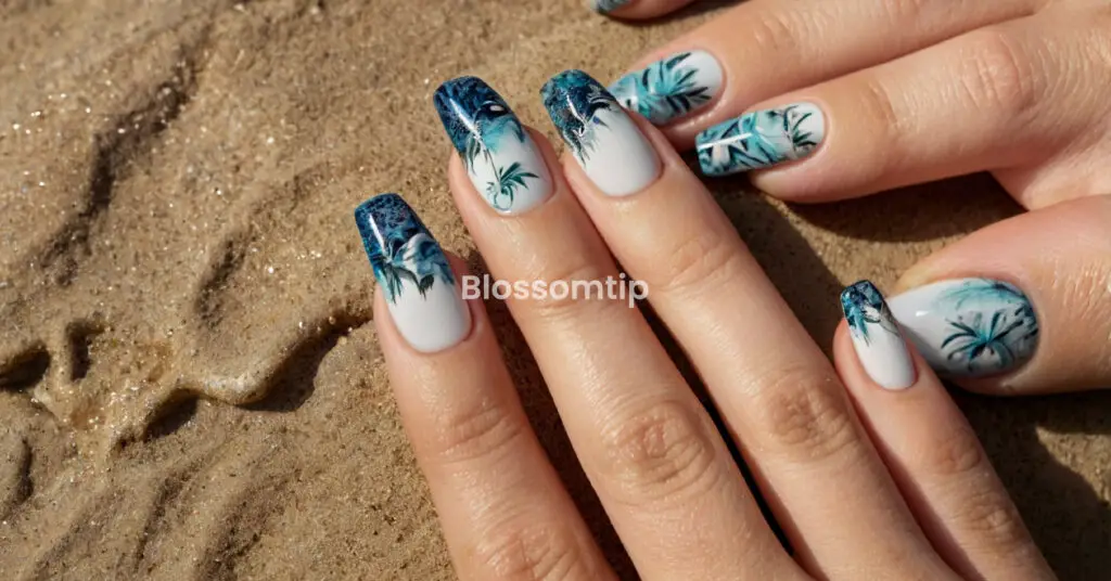 Wondering how to rock beach-ready nails