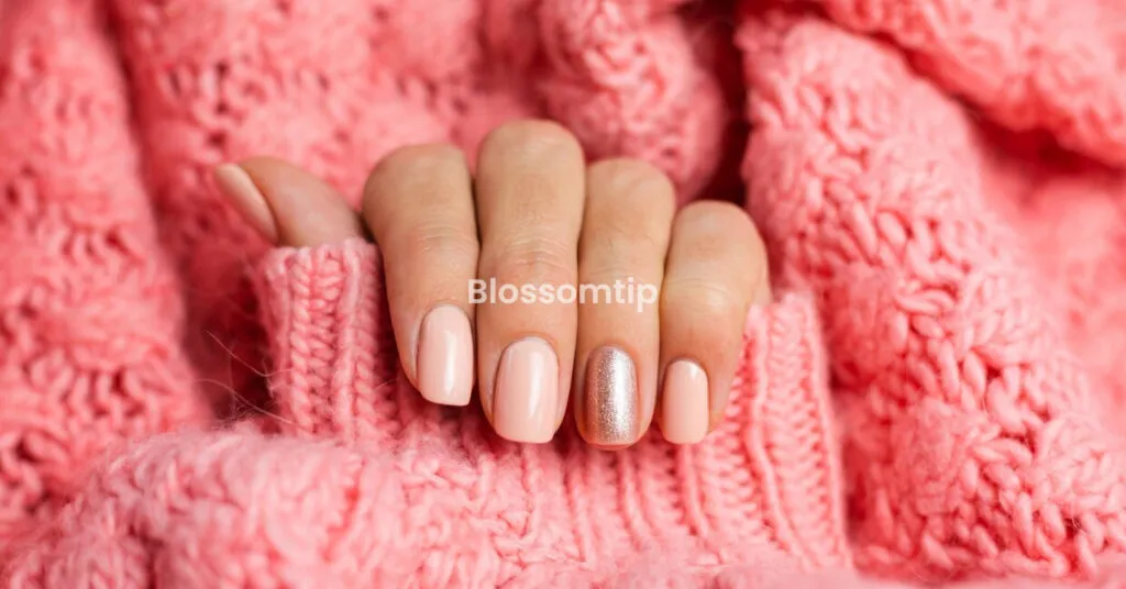 Pink Winter Nail Designs